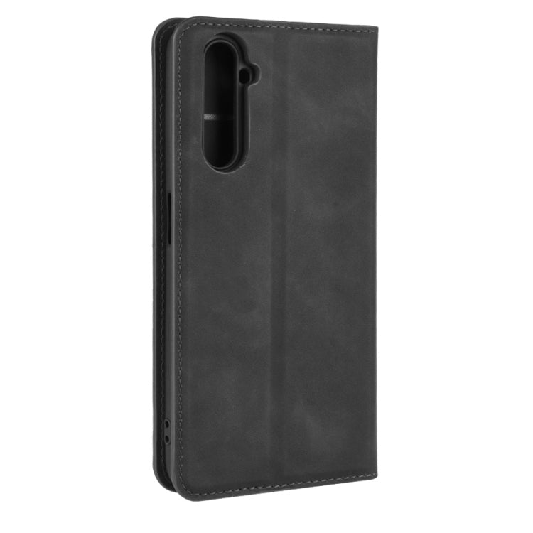 For OPPO Realme 6 Pro Retro-skin Business Magnetic Suction Leather Case with Holder & Card Slots & Wallet, For OPPO Realme 6 Pro