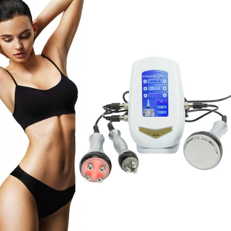3-in-1 40K Ultrasonic Fat Blasting Device Radio Frequency Beauty Device, Metal Handle, Plastic Handle