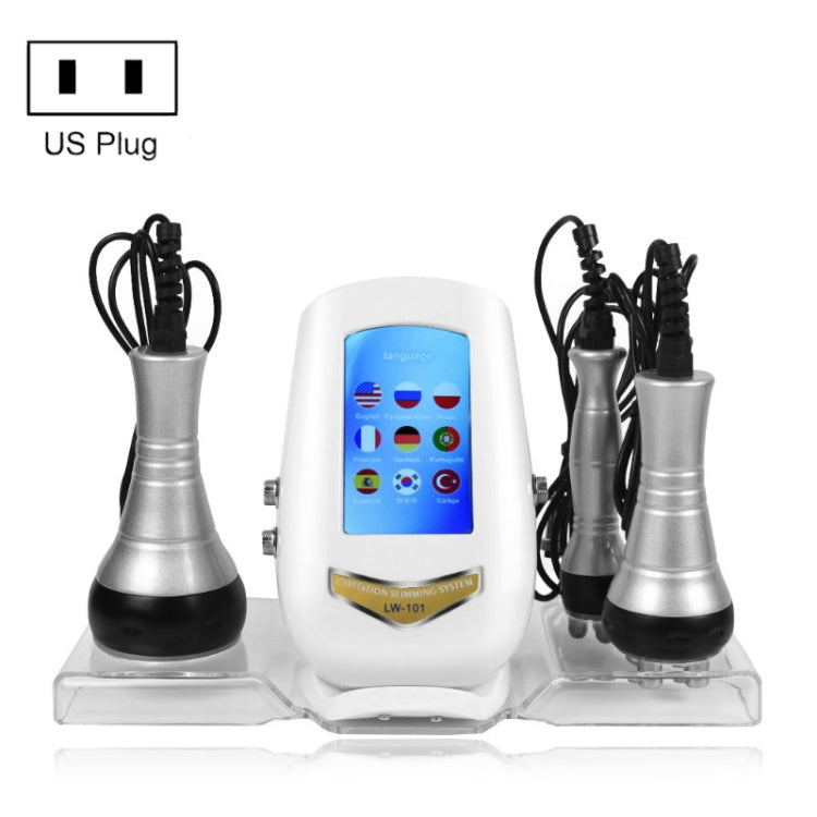 3-in-1 40K Ultrasonic Fat Blasting Device Radio Frequency Beauty Device, Metal Handle, Plastic Handle