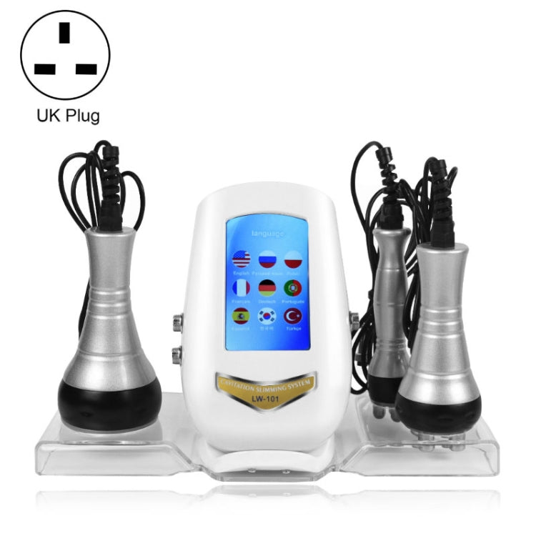 3-in-1 40K Ultrasonic Fat Blasting Device Radio Frequency Beauty Device, Metal Handle, Plastic Handle
