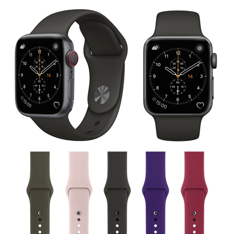 For Apple Watch Series 3 &amp; 2 &amp; 1 38mm Fashion Simple Style Silicone Wrist Watch Band, For 38mm