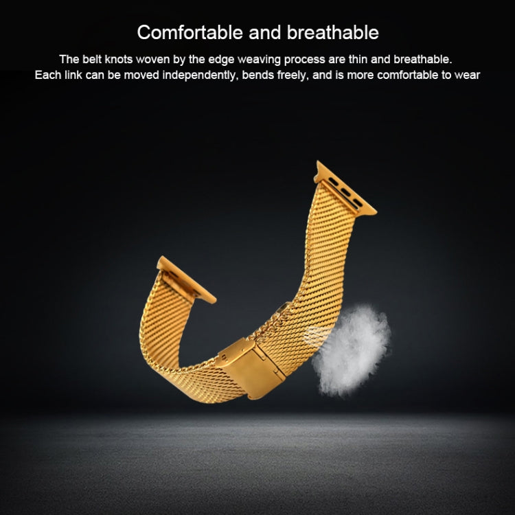 304 Stainless Steel Milanese Watch Band with Connector For Apple Watch Series 10 42mm / 9&amp;8&amp;7 41mm / SE 3&amp;SE 2&amp;6&amp;SE&amp;5&amp;4 40mm / 3&amp;2&amp;1 38mm, For Apple Watch Series 7 41mm / &amp; 6 &amp; SE &amp; 5 &amp; 4 40mm