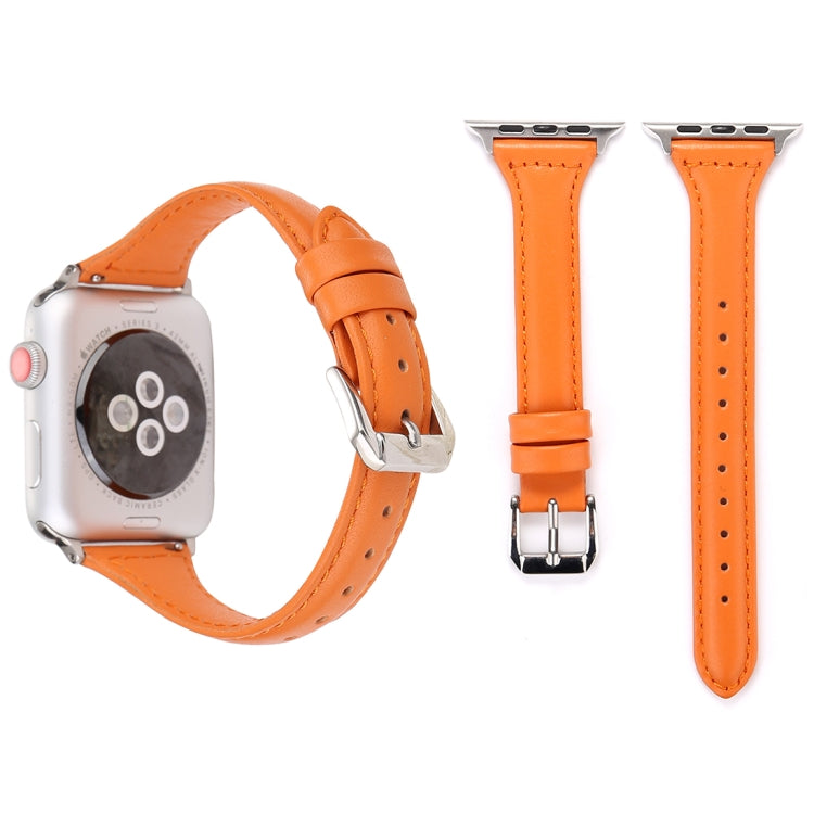 Simple Fashion Genuine Leather T Type Watch Band for Apple Watch Series 3 &amp; 2 &amp; 1 42mm, 42mm