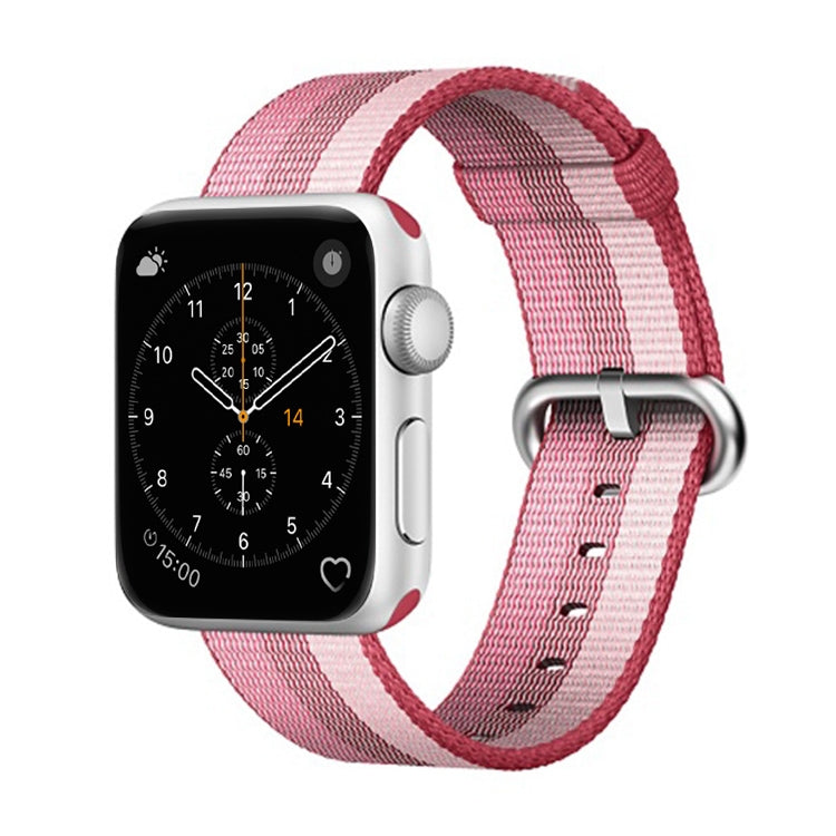 For Apple Watch 42mm Stripe Woven Nylon Watch Band, For Apple Watch 42mm