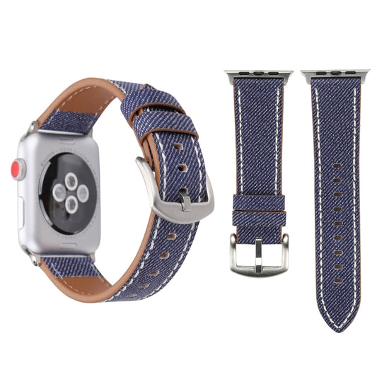 For Apple Watch Series 10 42mm / 9&amp;8&amp;7 41mm / SE 3&amp;SE 2&amp;6&amp;SE&amp;5&amp;4 40mm / 3&amp;2&amp;1 38mm Simple Fashion Genuine Leather Cowboy Pattern Watch Band, 38mm