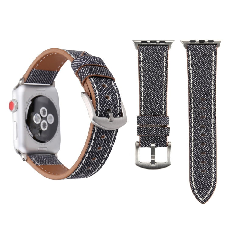 For Apple Watch Ultra 49mm&amp;Watch Ultra 2 49mm / Series 10 46mm / 9&amp;8&amp;7 45mm / SE 3&amp;SE 2&amp;6&amp;SE&amp;5&amp;4 44mm / 3&amp;2&amp;1 42mm Simple Fashion Genuine Leather Cowboy Pattern Watch Band, 42mm