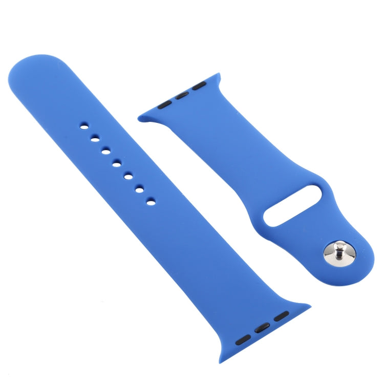 For Apple Watch Series 7 41mm / 6 &amp; SE &amp; 5 &amp; 4 40mm / 3 &amp; 2 &amp; 1 38mm Silicone Watch Band, For Apple Watch Series 7 41mm / 6 &amp; SE &amp; 5 &amp; 4 40mm / 3 &amp; 2 &amp; 1 38mm