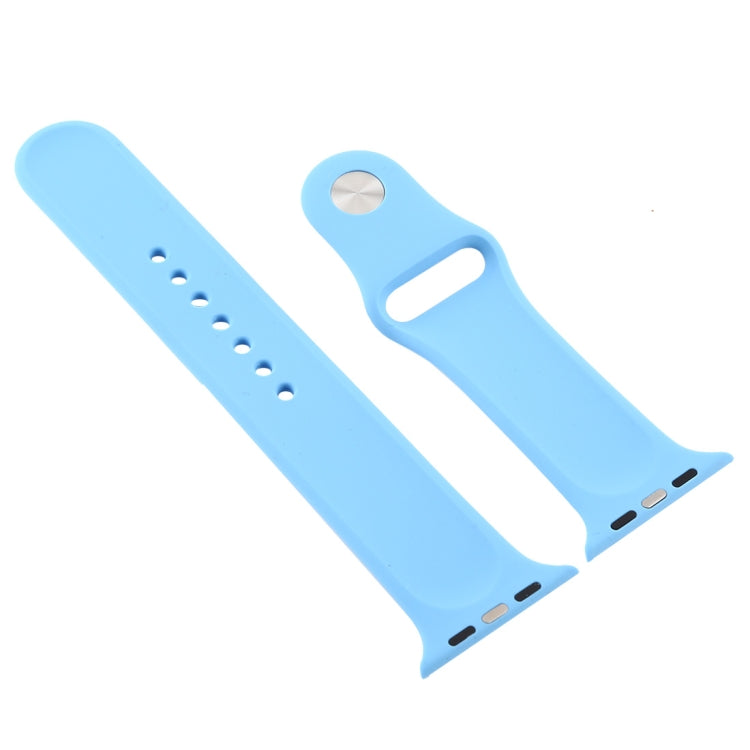 For Apple Watch Series 7 41mm / 6 &amp; SE &amp; 5 &amp; 4 40mm / 3 &amp; 2 &amp; 1 38mm Silicone Watch Band, For Apple Watch Series 7 41mm / 6 &amp; SE &amp; 5 &amp; 4 40mm / 3 &amp; 2 &amp; 1 38mm