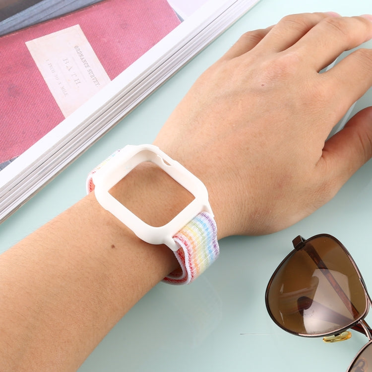 For Apple Watch Ultra 49mm&Watch Ultra 2 49mm / Series 10 46mm / 9&8&7 45mm / SE 3&SE 2&6&SE&5&4 44mm / 3&2&1 42mm Nylon Watch Band with Hook and Loop Fastener, For Apple Watch Ultra 49mm / Series 8&7 45mm / SE 2&6&SE&5&4 44mm / 3&2&1 42mm�������������...