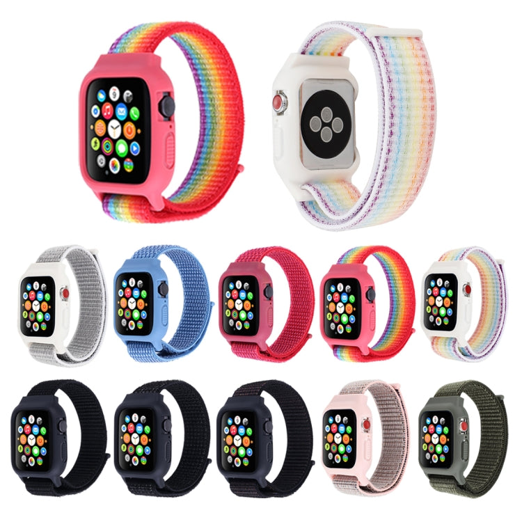 For Apple Watch Ultra 49mm&Watch Ultra 2 49mm / Series 10 46mm / 9&8&7 45mm / SE 3&SE 2&6&SE&5&4 44mm / 3&2&1 42mm Nylon Watch Band with Hook and Loop Fastener, For Apple Watch Ultra 49mm / Series 8&7 45mm / SE 2&6&SE&5&4 44mm / 3&2&1 42mm�������������...