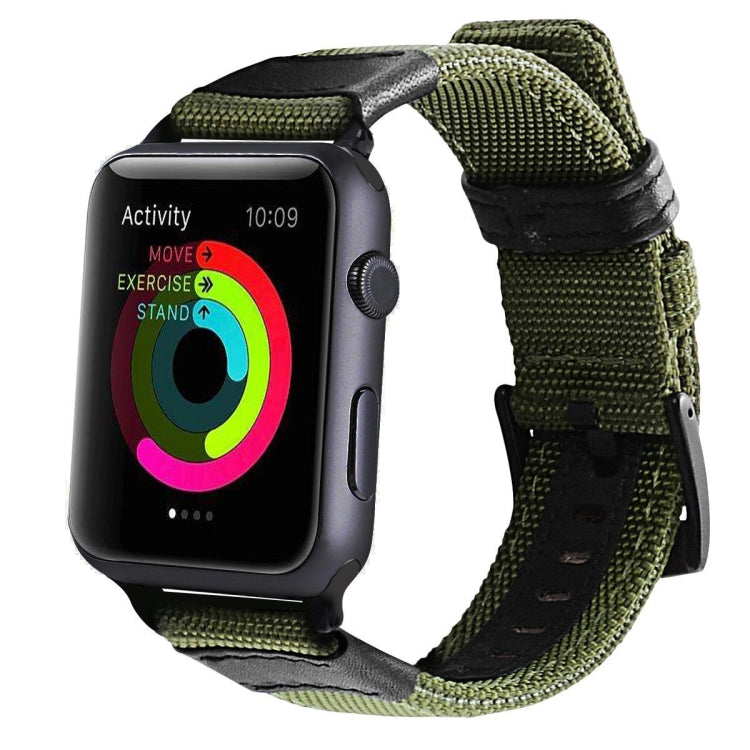 Jeep Style Nylon Wrist Watch Band with Stainless Steel Buckle for Apple Watch Series 3 &amp; 2 &amp; 1 38mm, 38mm