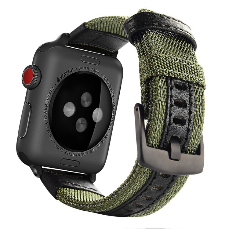 Jeep Style Nylon Wrist Watch Band with Stainless Steel Buckle for Apple Watch Series 3 &amp; 2 &amp; 1 38mm, 38mm