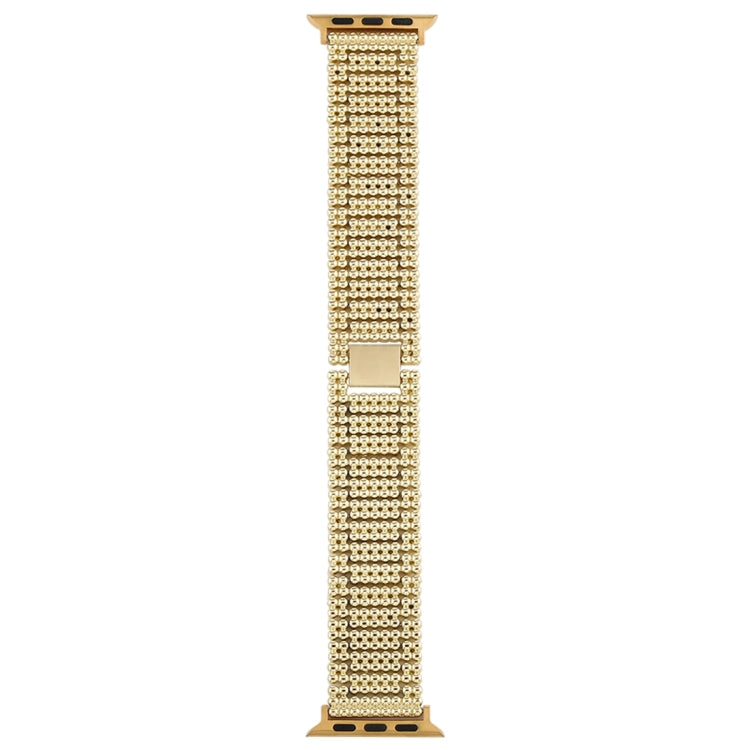 For Apple Watch Ultra 49mm&Watch Ultra 2 49mm / Series 10 46mm / 9&8&7 45mm / SE 3&SE 2&6&SE&5&4 44mm / 3&2&1 42mm Nine Beads Stainless Steel Wrist Strap Watch Band, For Apple Watch Series 7 45mm / 6 & SE & 5 & 4 44mm / 3 & 2 & 1 42mm