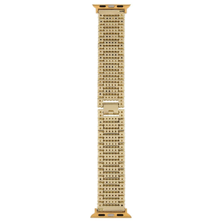 For Apple Watch Ultra 49mm&Watch Ultra 2 49mm / Series 10 46mm / 9&8&7 45mm / SE 3&SE 2&6&SE&5&4 44mm / 3&2&1 42mm Nine Beads Stainless Steel Wrist Strap Watch Band, For Apple Watch Series 7 45mm / 6 & SE & 5 & 4 44mm / 3 & 2 & 1 42mm