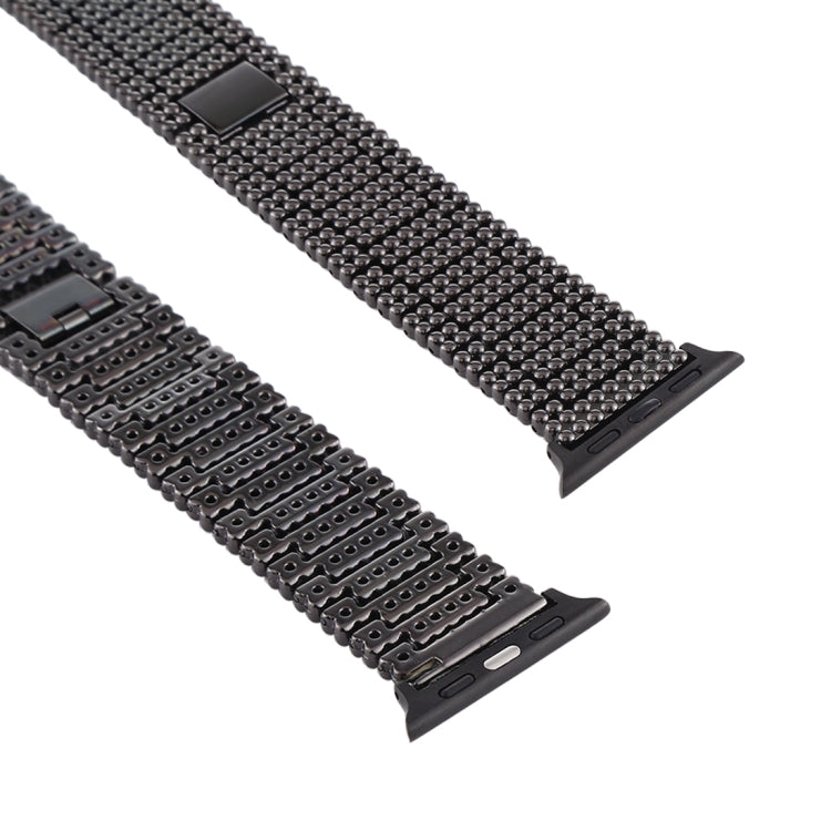 For Apple Watch Series 7 41mm / 6 &amp; SE &amp; 5 &amp; 4 40mm / 3 &amp; 2 &amp; 1 38mm Nine Beads Stainless Steel Wrist Strap Watch Band, For Apple Watch Series 7 41mm / 6 &amp; SE &amp; 5 &amp; 4 40mm / 3 &amp; 2 &amp; 1 38mm