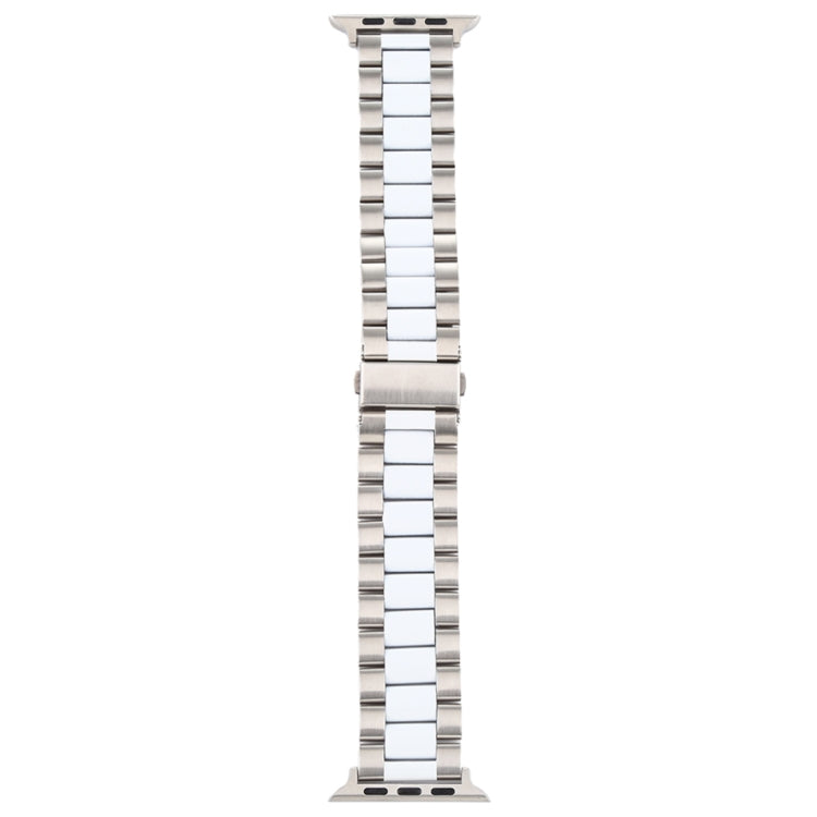 For Apple Watch Series 10 42mm / 9&amp;8&amp;7 41mm / SE 3&amp;SE 2&amp;6&amp;SE&amp;5&amp;4 40mm / 3&amp;2&amp;1 38mm Stainless Steel Wrist Strap Watch Band, For Apple Watch Series 7 41mm / 6 &amp; SE &amp; 5 &amp; 4 40mm / 3 &amp; 2 &amp; 1 38mm