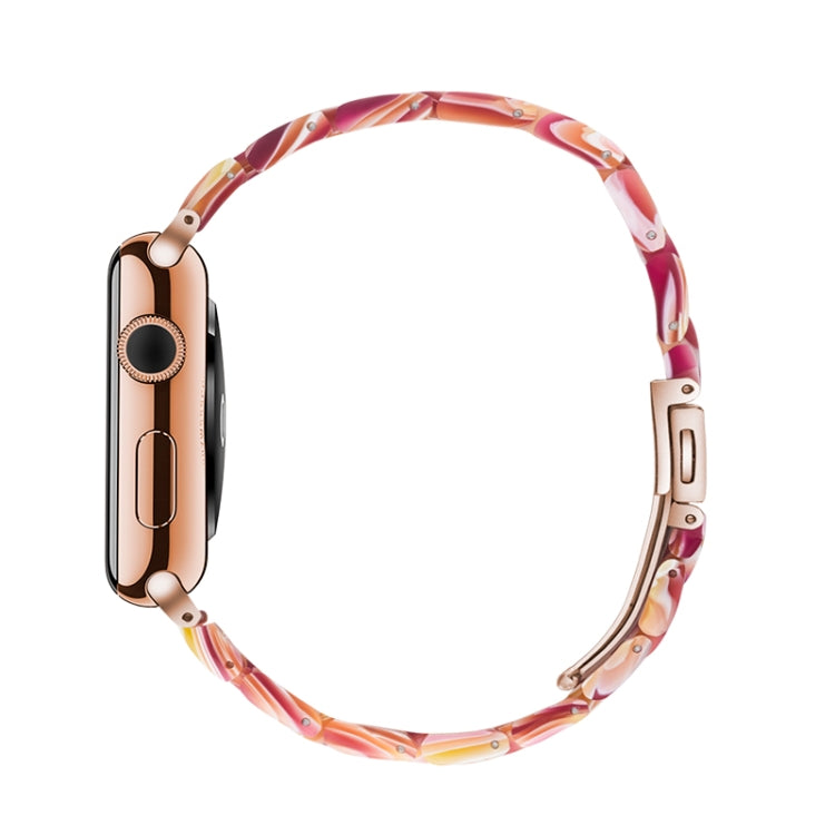 Simple Fashion Resin Watch Strap for, For Apple Watch Series 4 40mm &amp; Series 3 &amp; 2 &amp; 1 38mm, For Apple Watch Series 4 44mm &amp; Series 3 &amp; 2 &amp; 1 42mm