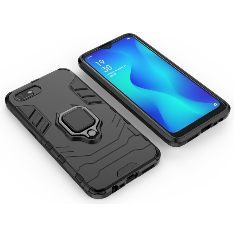 Panther PC + TPU Shockproof Protective Case with Magnetic Ring Holder for OPPO, For OPPO A1k, For OPPO Realme C2