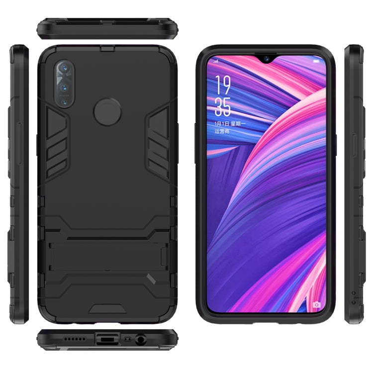 Shockproof PC + TPU Case with Holder for, For OPPO Realme 3, For Huawei Nova 5i Pro, For iPhone 11 Pro, For iPhone 11