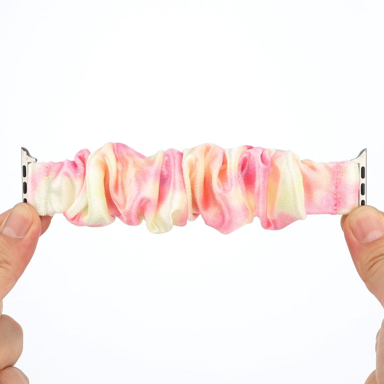 Flannel Hair Ring Replacement Strap Watchband, For Apple Watch Ultra 49mm / Series 8&amp;7 45mm / SE 2&amp;6&amp;SE&amp;5&amp;4 44mm / 3&amp;2&amp;1 42mm, For Apple Watch Series 7 45mm / 6 &amp; SE &amp; 5 &amp; 4 44mm / 3 &amp; 2 &amp; 1 42mm