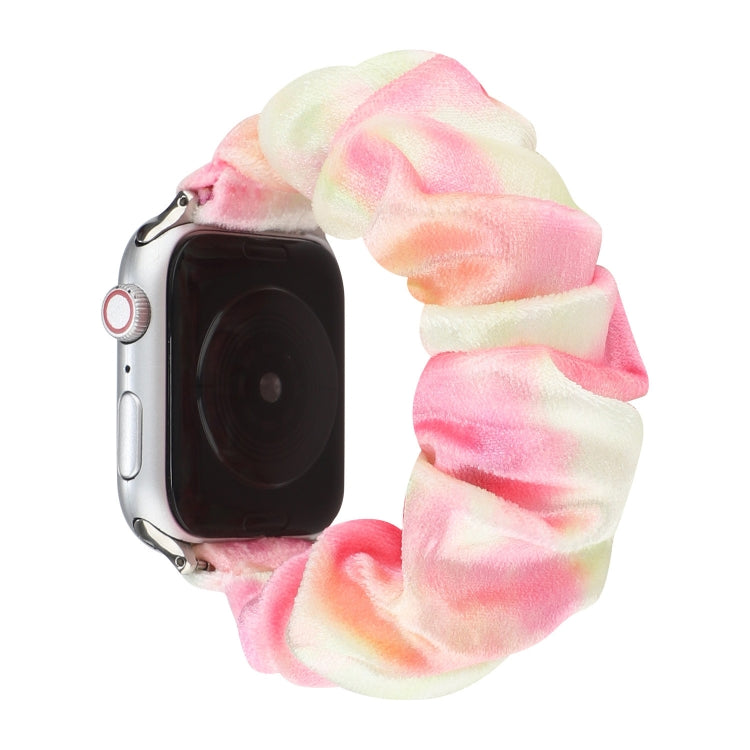 Flannel Hair Ring Replacement Strap Watchband, For Apple Watch Series 8&amp;7 41mm / SE 2&amp;6&amp;SE&amp;5&amp;4 40mm / 3&amp;2&amp;1 38mm