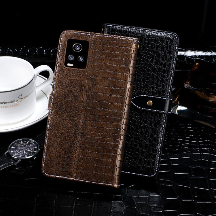 idewei Crocodile Texture Horizontal Flip Leather Case with Holder &amp; Card Slots &amp; Wallet