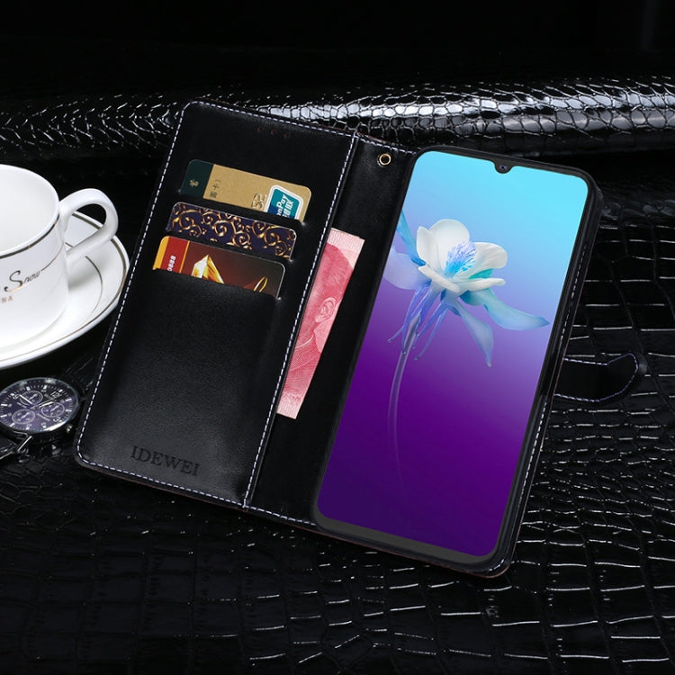 idewei Crocodile Texture Horizontal Flip Leather Case with Holder &amp; Card Slots &amp; Wallet