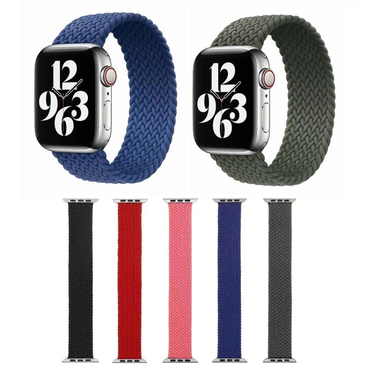 Single-turn Nylon Woven Watchband For Apple Watch Series 6 &amp; SE &amp; 5 &amp; 4 40mm / 3 &amp; 2 &amp; 1 38mm, S, M, L