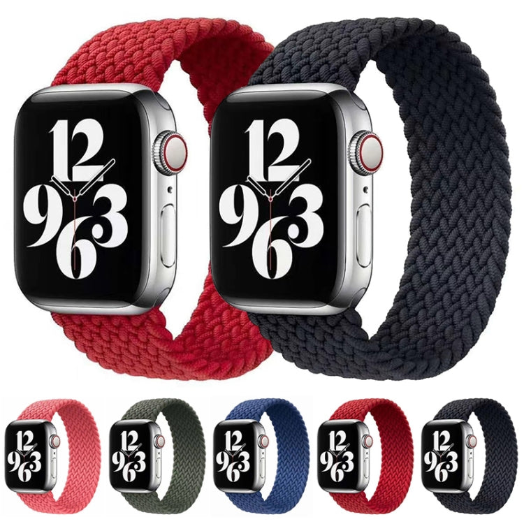 Single-turn Nylon Woven Watchband For Apple Watch Series 6 &amp; SE &amp; 5 &amp; 4 44mm / 3 &amp; 2 &amp; 1 42mm, S, M, L