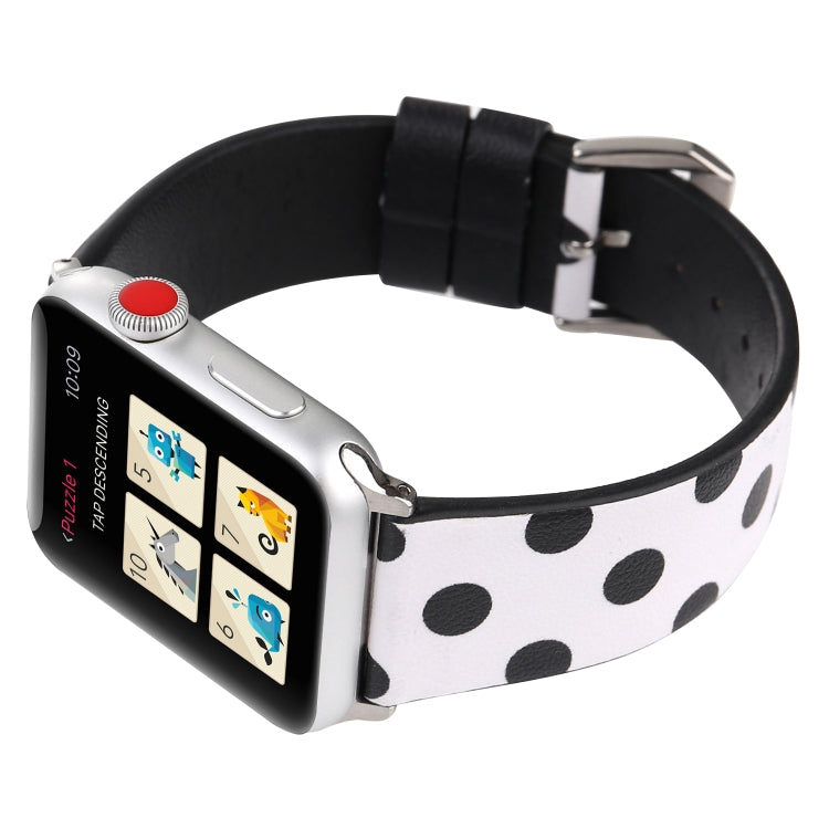 Fashion Dot Series Watchband For Apple Watch Series 6 & SE & 5 & 4 40mm / 3 & 2 & 1 38mm, For Apple Watch Series 8&7 41mm / SE 2&6&SE&5&4 40mm / 3&2&1 38mm, For Apple Watch Series 7 41mm / 6 & SE & 5 & 4 40mm / 3 & 2 & 1 38mm