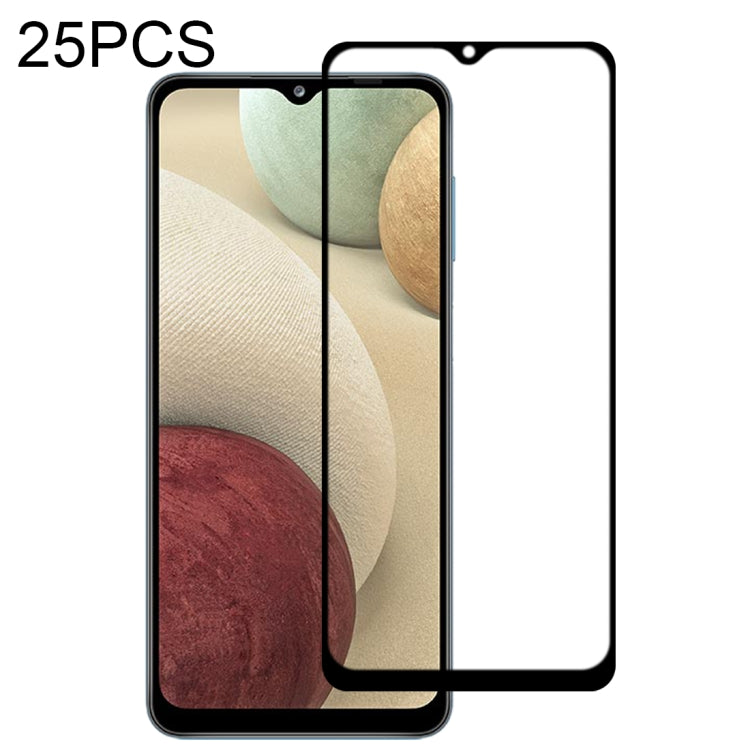 25 PCS Full Glue Full Screen Tempered Glass Film, For LG K92 5G, For OPPO A53 5G / A11s, For Samsung Galaxy A02s, For Samsung Galaxy A12 / A12 Nacho / A13 5G, For vivo X50e 5G, For Xiaomi Redmi Note 9 4G, For Xiaomi Redmi Note 9 5G