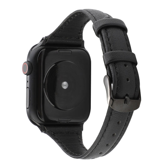 Crazy Horse Texture Genuine Leather Strap, For Apple Watch Series 7 41mm / 6 &amp; SE &amp; 5 &amp; 4 40mm / 3 &amp; 2 &amp; 1 38mm, For Apple Watch Series 8&amp;7 41mm / SE 2&amp;6&amp;SE&amp;5&amp;4 40mm / 3&amp;2&amp;1 38mm