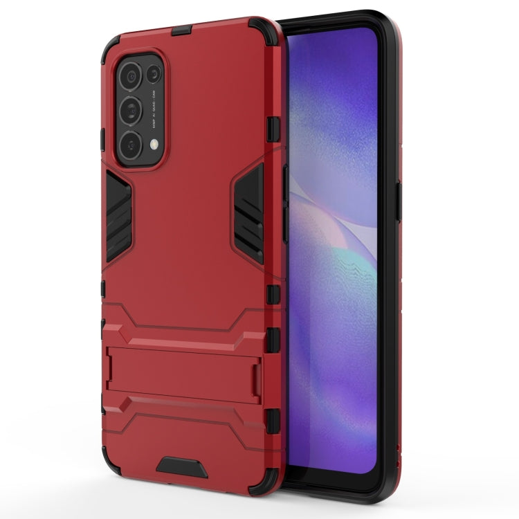 PC + TPU Shockproof Protective Case with Holder, For OnePlus 9, For OPPO Reno5, For OPPO Reno5 Pro, For OnePlus 9 Pro, For Xiaomi Redmi Note 9 4G, For Xiaomi Redmi Note 9 5G, For Xiaomi Poco M3, For Samsung Galaxy A32 5G, For Samsung Galaxy A12 5G