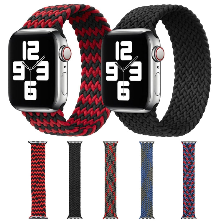 Mixed Color Nylon Braided Single Loop Replacement Watchbands For Apple Watch Series 6 &amp; SE &amp; 5 &amp; 4 40mm / 3 &amp; 2 &amp; 1 38mm, S, M, L