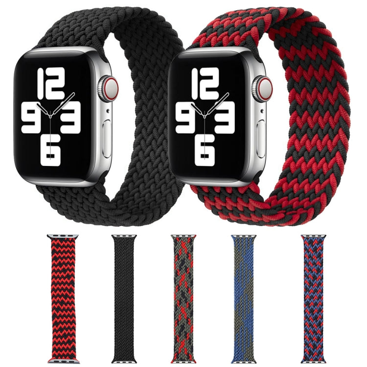 Mixed Color Nylon Braided Single Loop Replacement Watchbands For Apple Watch Series 6 &amp; SE &amp; 5 &amp; 4 44mm / 3 &amp; 2 &amp; 1 42mm, S, M, L