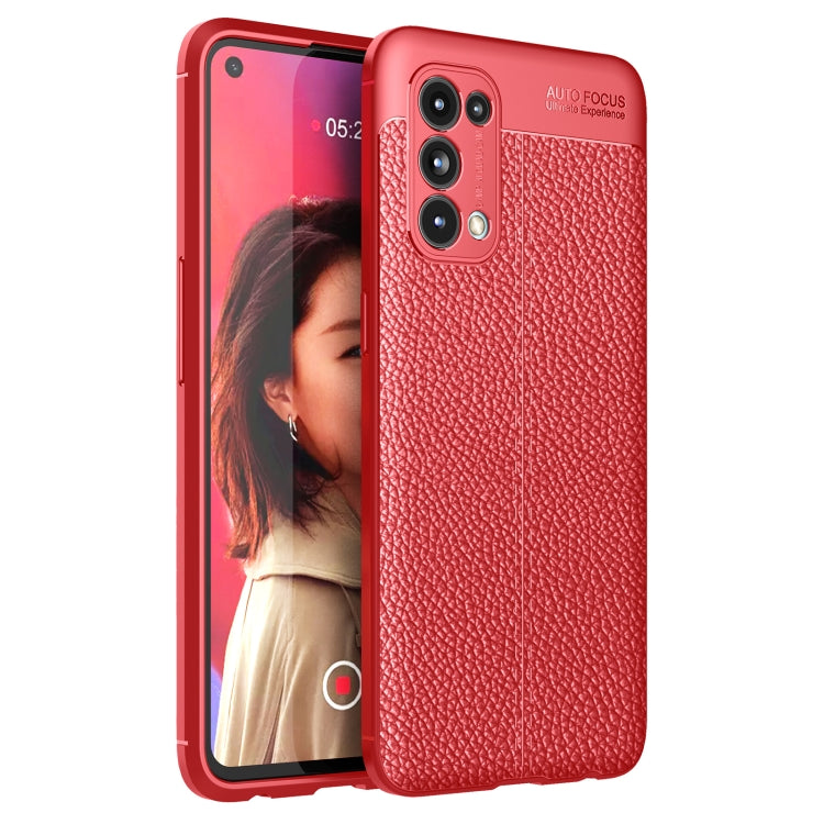 Litchi Texture TPU Shockproof Case, For OnePlus 9 Pro, For OnePlus 9, For OPPO Reno5 5G, For OPPO Reno5 Pro 5G