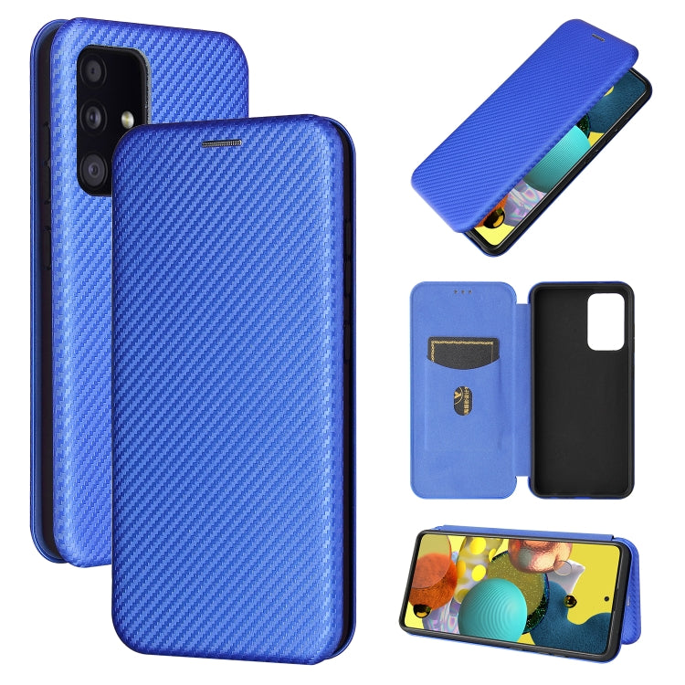 Carbon Fiber Texture Magnetic Horizontal Flip TPU + PC + PU Leather Case with Card Slot