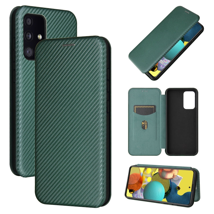 Carbon Fiber Texture Magnetic Horizontal Flip TPU + PC + PU Leather Case with Card Slot