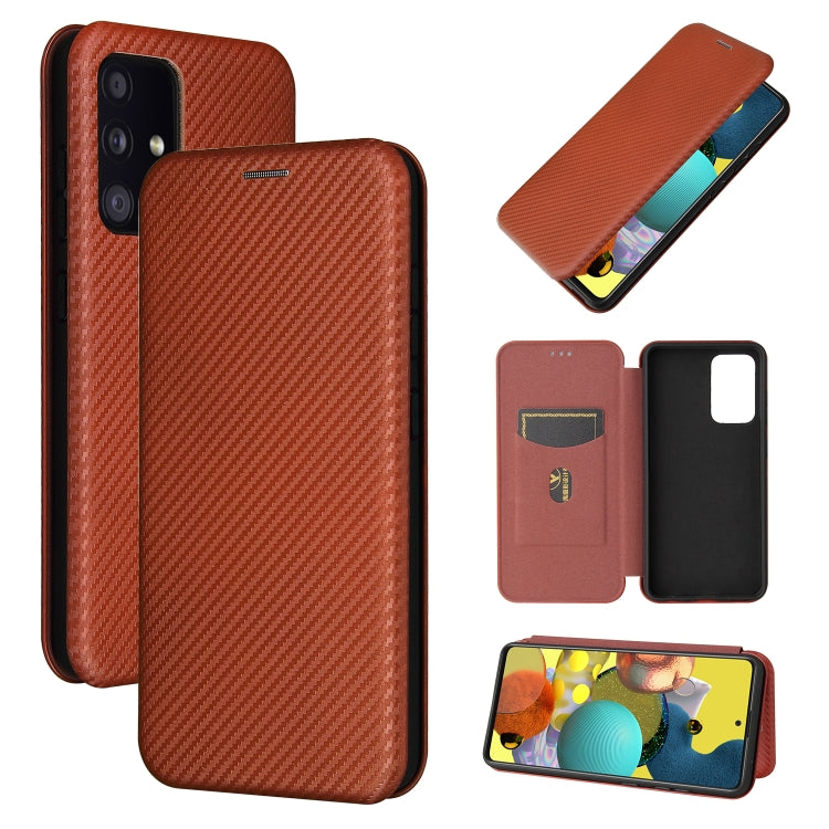 Carbon Fiber Texture Magnetic Horizontal Flip TPU + PC + PU Leather Case with Card Slot