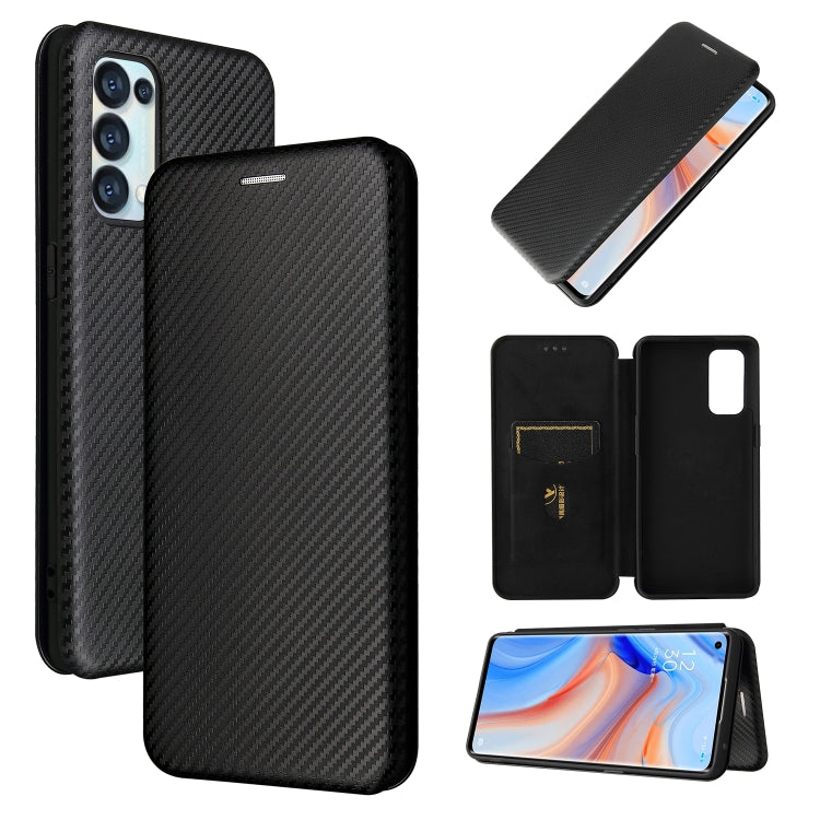 Carbon Fiber Texture Magnetic Horizontal Flip TPU + PC + PU Leather Case with Card Slot