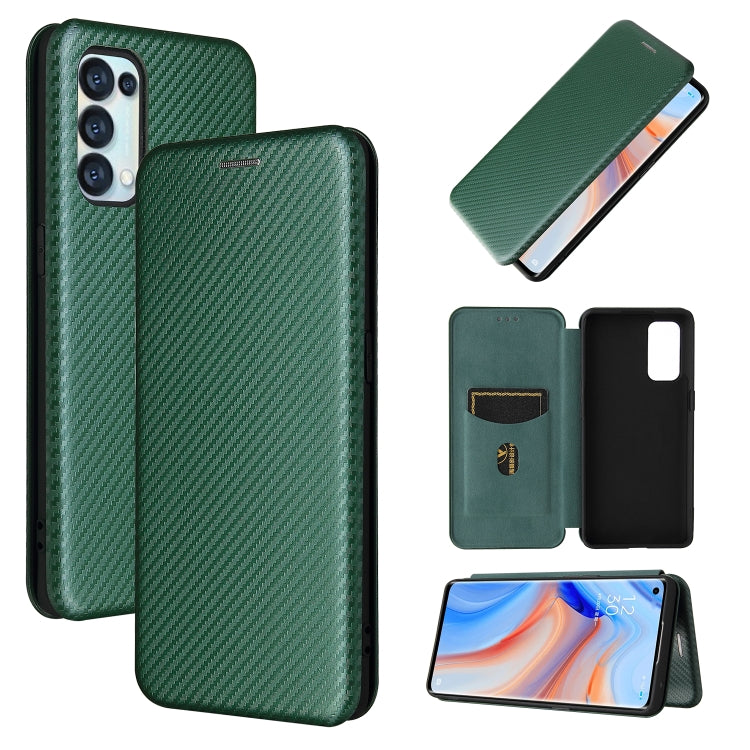 Carbon Fiber Texture Magnetic Horizontal Flip TPU + PC + PU Leather Case with Card Slot