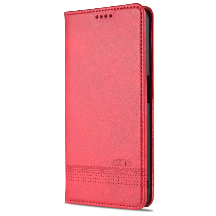 AZNS Magnetic Calf Texture Horizontal Flip Leather Case with Card Slots &amp; Holder &amp; Wallet