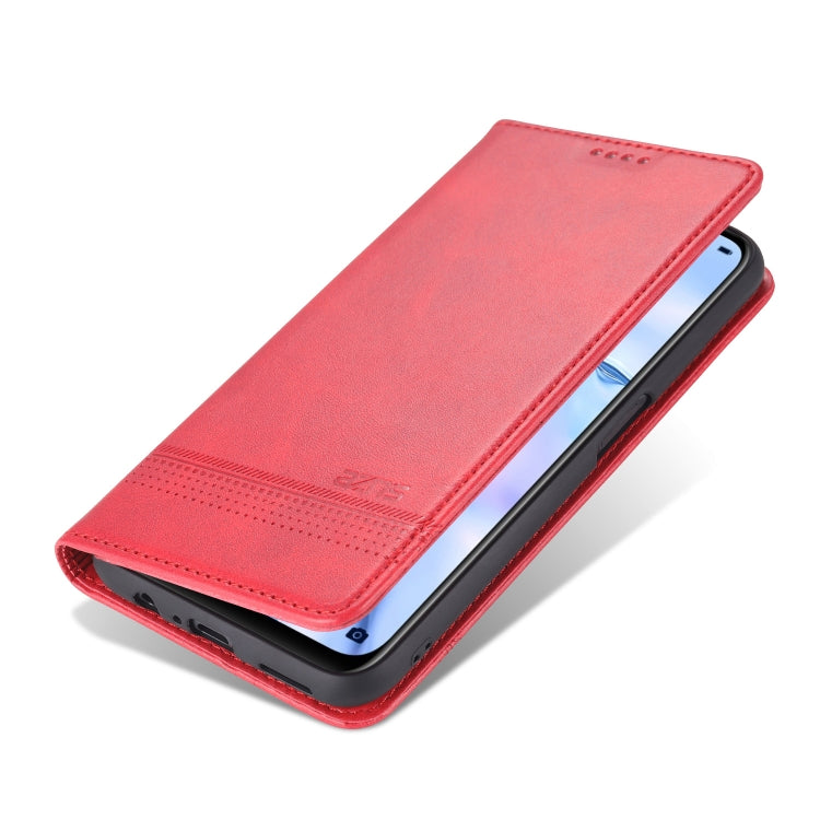 AZNS Magnetic Calf Texture Horizontal Flip Leather Case with Card Slots &amp; Holder &amp; Wallet