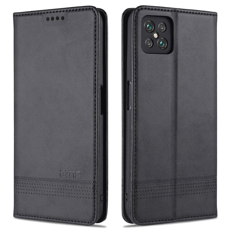 AZNS Magnetic Calf Texture Horizontal Flip Leather Case with Card Slots &amp; Holder &amp; Wallet