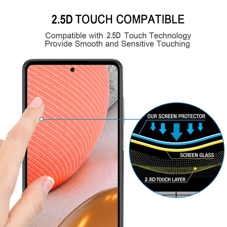 Full Glue Full Screen Tempered Glass Film, For Samsung Galaxy A72 5G / 4G (1 PC), For Samsung Galaxy A52 5G (1 PC), For OPPO A15s (1 PC)