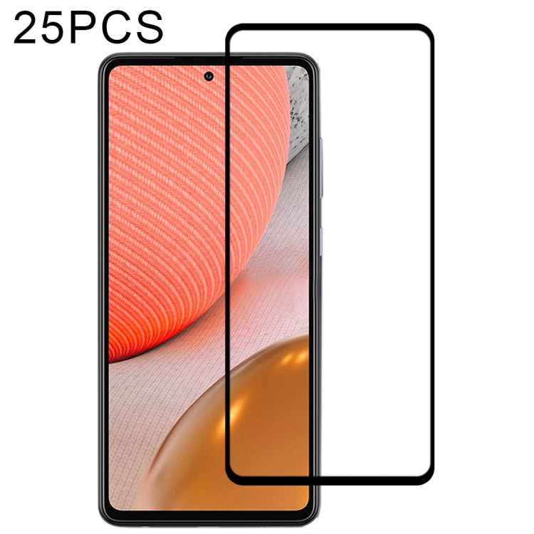 25 PCS Full Glue Full Screen Tempered Glass Film, For Samsung Galaxy A72 5G / 4G (25pcs), For Samsung Galaxy A52 5G / 4G (25pcs), For OPPO A15s (25 PCS)