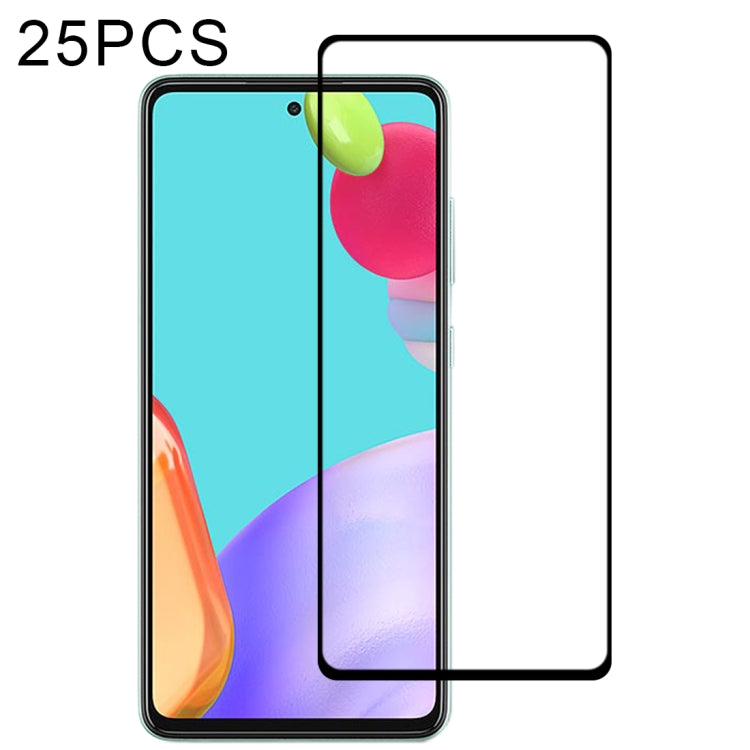 25 PCS Full Glue Full Screen Tempered Glass Film, For Samsung Galaxy A72 5G / 4G (25pcs), For Samsung Galaxy A52 5G / 4G (25pcs), For OPPO A15s (25 PCS)