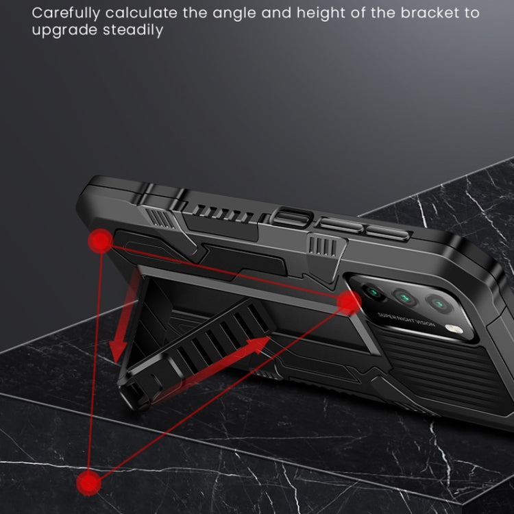 Vanguard Warrior All Inclusive Double-color Shockproof TPU + PC Protective Case with Holder, For Xiaomi Poco M3, For Samsung Galaxy Note20 Ultra, For Motorola Moto G9 Plus