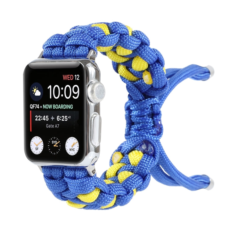 Braided Umbrella Cord Watch Strap, For Apple Watch Ultra 49mm / Series 8&7 45mm / SE 2&6&SE&5&4 44mm / 3&2&1 42mm, For Apple Watch Series 8&7 41mm / SE 2&6&SE&5&4 40mm / 3&2&1 38mm, For Apple Watch Series 7 45mm / 6 & SE & 5 & 4 44mm / 3 & 2 & 1 42mm