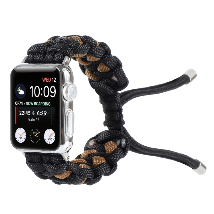 Braided Umbrella Cord Watch Strap, For Apple Watch Ultra 49mm / Series 8&7 45mm / SE 2&6&SE&5&4 44mm / 3&2&1 42mm, For Apple Watch Series 8&7 41mm / SE 2&6&SE&5&4 40mm / 3&2&1 38mm, For Apple Watch Series 7 45mm / 6 & SE & 5 & 4 44mm / 3 & 2 & 1 42mm